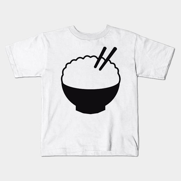 Rice Bowl, Large Kids T-Shirt by Niemand